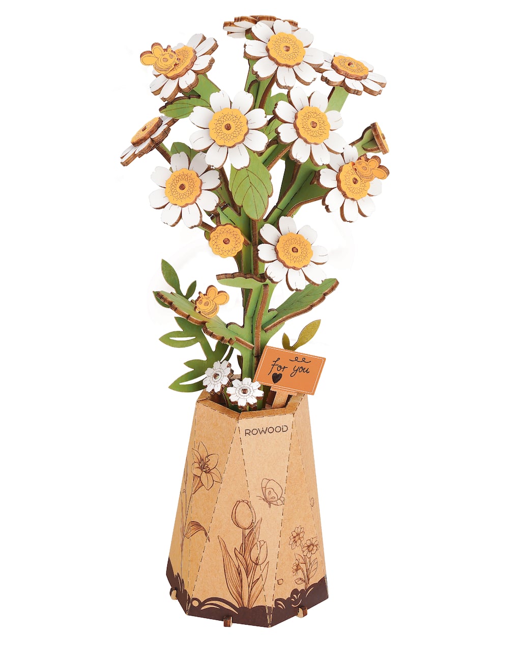 Rowood Chamomile Wooden Bloom Craft